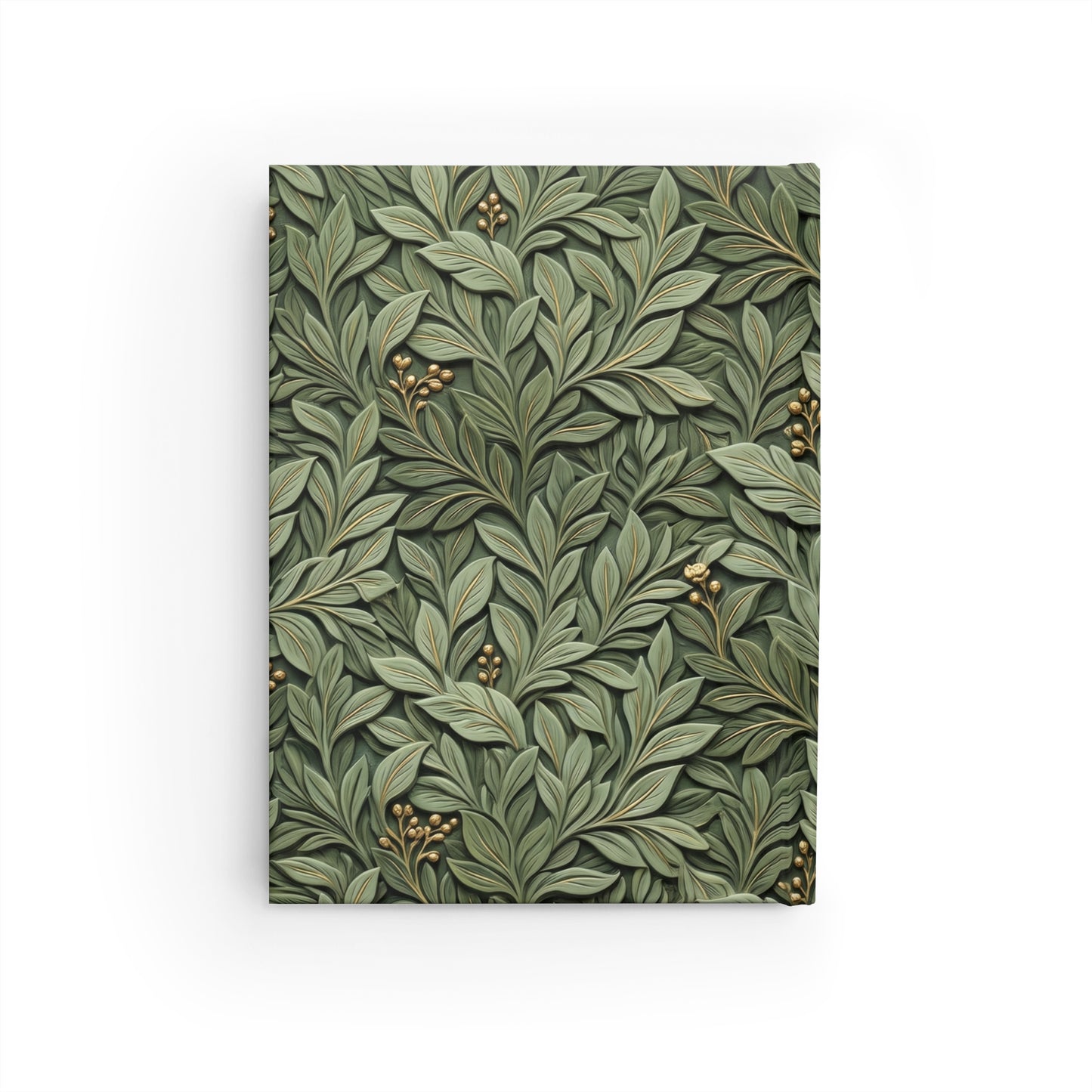 Prayerful Mother Ruled Journal — Botanical Green Devotional Notebook