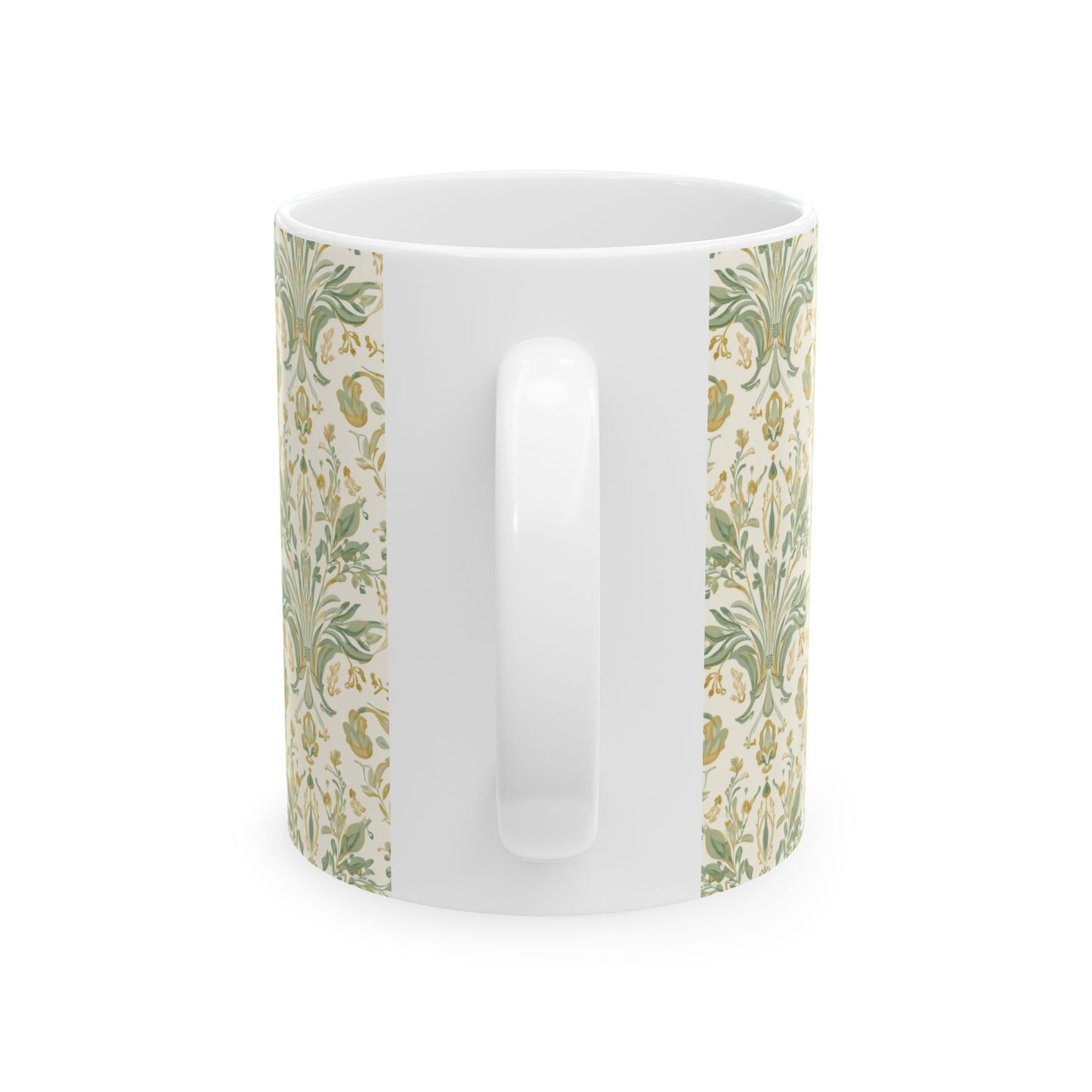 Prayerful Mother Ceramic Mug — Floral Cross Design (11oz & 15oz)