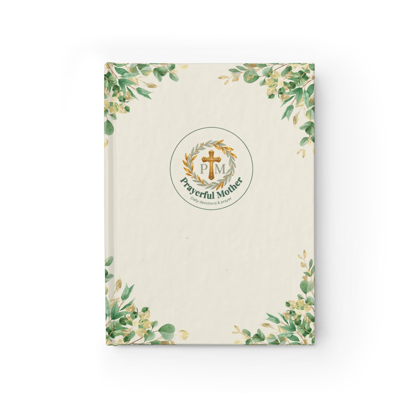 Prayerful Mother Floral Journal — Ruled Lined Notebook for Devotional Writing